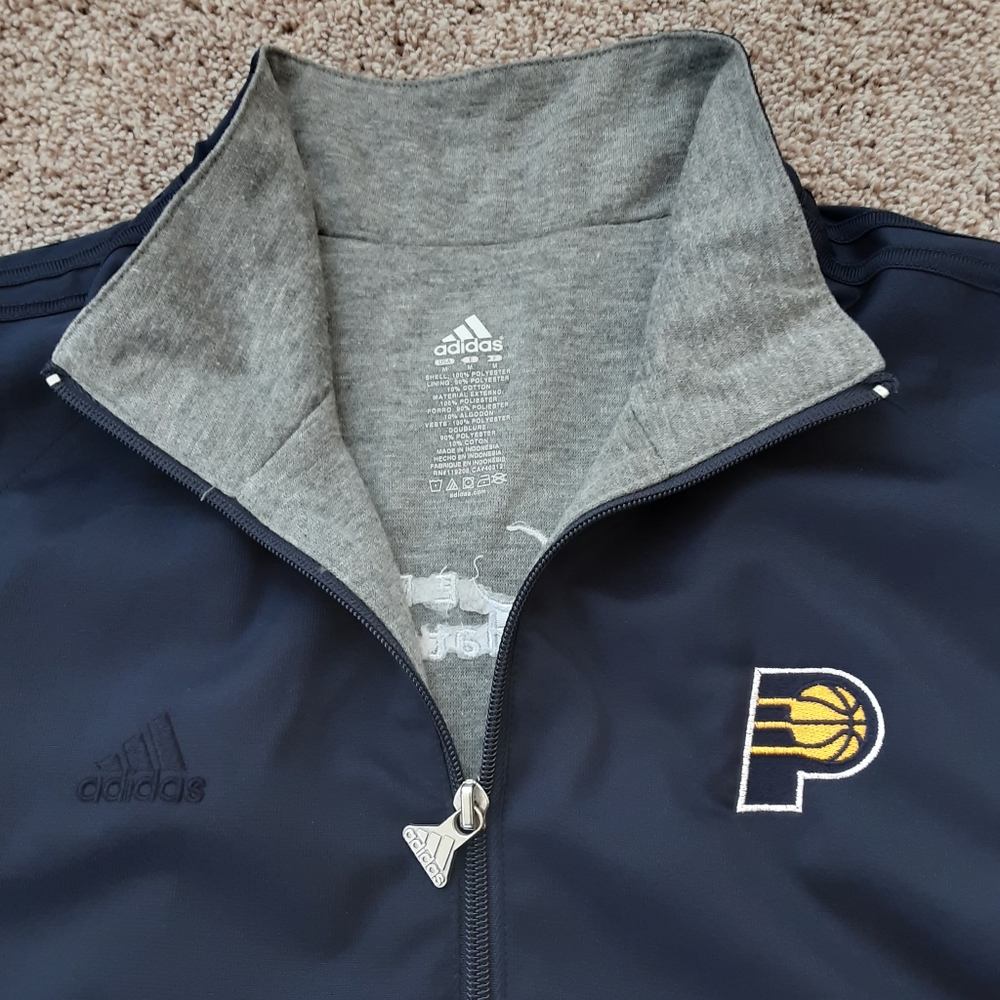 Adidas Indiana Pacers Foundation Jacket - Medium - EUC